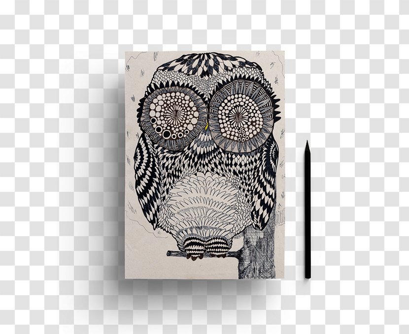 Owl Drawing /m/02csf Skull Rectangle - Bird - Creative Real Fairy Tale Transparent PNG
