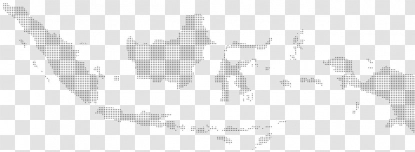 Indonesia Vector Map - Frame - Dotted Transparent PNG