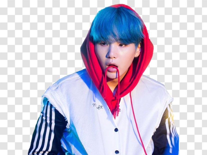 BTS Blue Hair Coloring Blond - Frame Transparent PNG