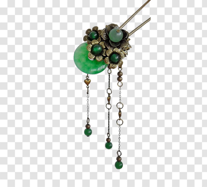 Jewellery Hairpin Icon - Designer - Antique Jewelry Pattern Creative,Chinese Style Jade Transparent PNG