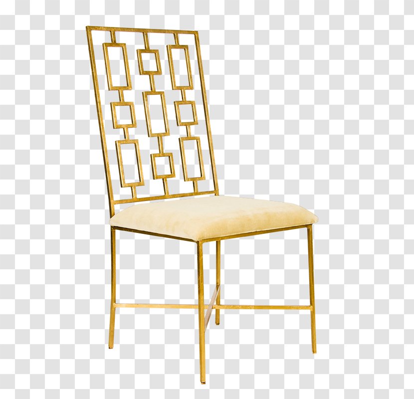 Chair Dining Room Upholstery Furniture Gold Leaf - Textile Transparent PNG