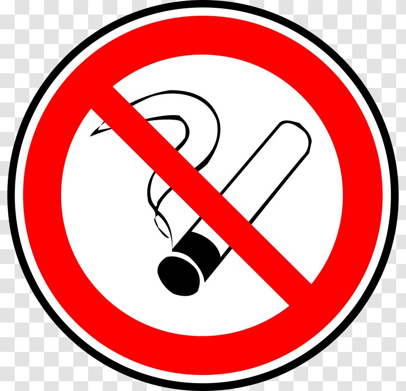 Smoking Ban Sticker Logo - Cessation - Prohibition Cliparts Transparent PNG