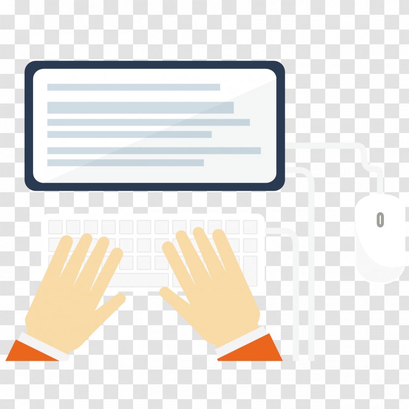 Paper Finger Illustration - Material - Vector Flattened Hands Operated Tablet Computer Office Transparent PNG