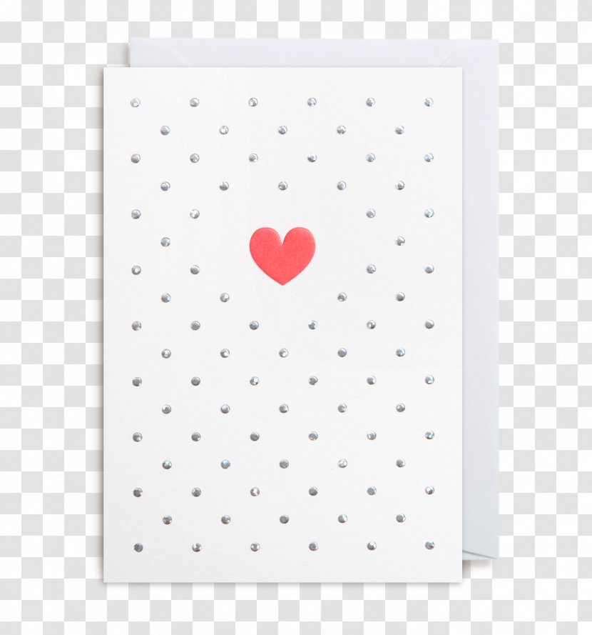 Paper Heart Pattern - Design M - Tomato Card Transparent PNG