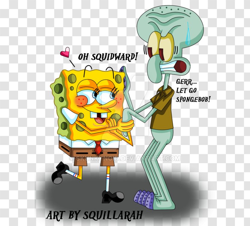 Squidward Tentacles DeviantArt Fan Art - Silhouette - Sandy Spongebob Transparent PNG