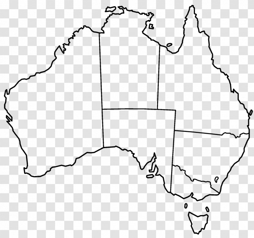 Blank Map Australia World Mapa Polityczna Transparent PNG