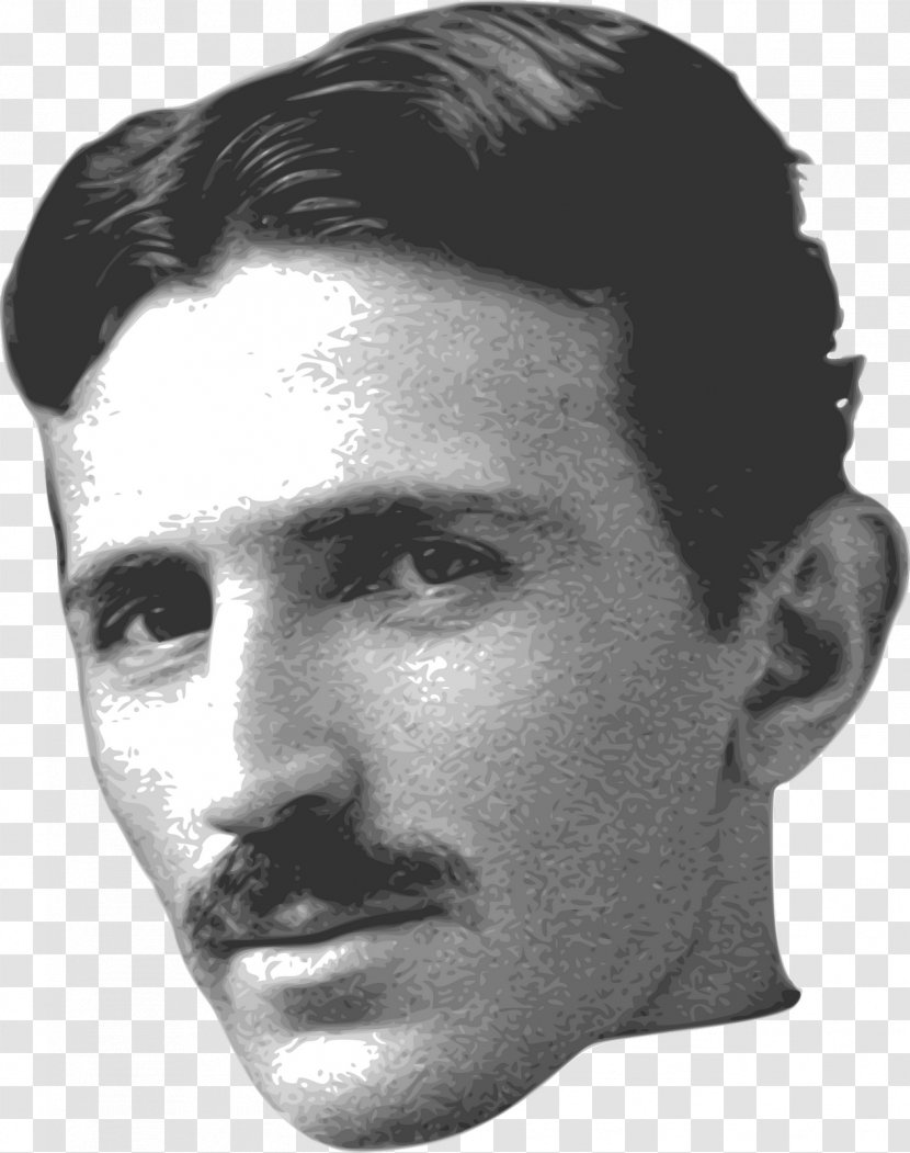 Nikola Tesla The Problem Of Increasing Human Energy Scientist Engineer United States - Face Transparent PNG