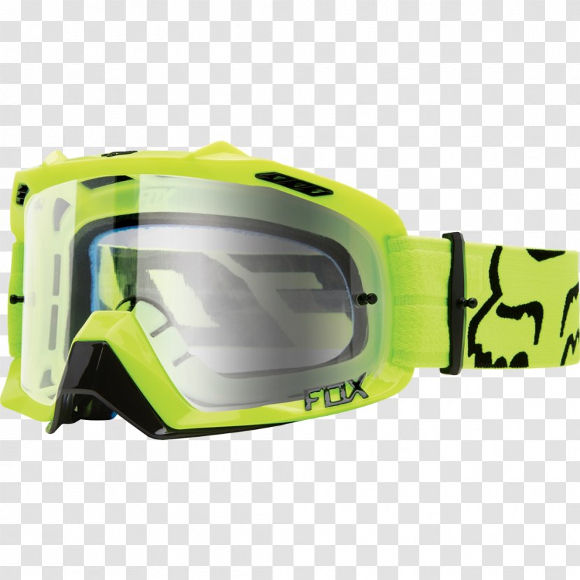Goggles Glasses Fox Racing Anti-aircraft Warfare Eyewear - Yellow - Air Defence Transparent PNG