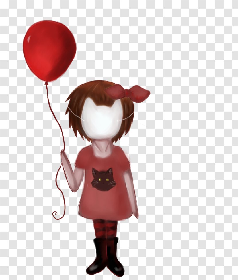 Figurine Character Animated Cartoon - Balloon Red Transparent PNG