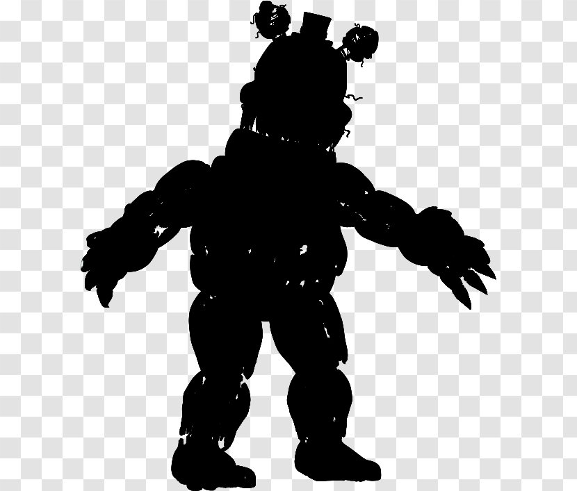 Five Nights At Freddy's 4 3 Freddy's: Sister Location 2 - Silhouette - Fnaf Shadow Animatronics Transparent PNG