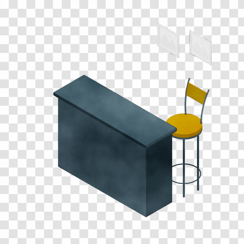 Desk Table Chair Drawing Cartoon Transparent PNG