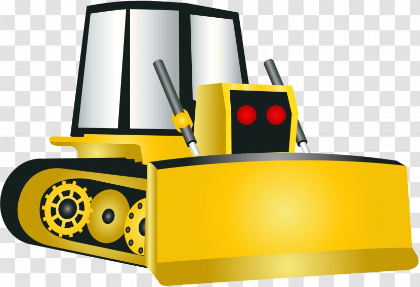 Heavy Machinery Bulldozer Architectural Engineering Material - Excavator Transparent PNG