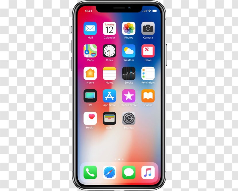 IPhone X Apple 8 Plus Smartphone - Telephone Transparent PNG