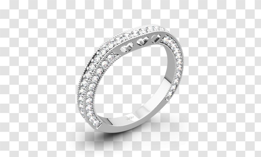 Wedding Ring Scrapbooking Design - Platinum - Details Transparent PNG