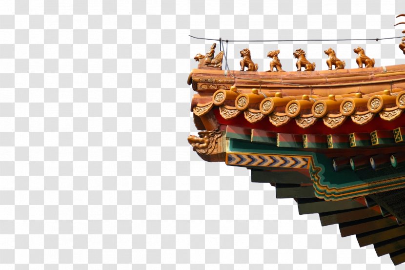 Forbidden City Chinese Architecture Roof Ornament - Statue - Palace Transparent PNG