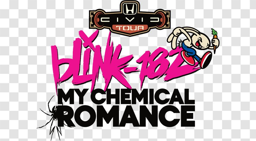 10th Annual Honda Civic Tour 2011 2013 2012 - Heart - Blink 182 Transparent PNG