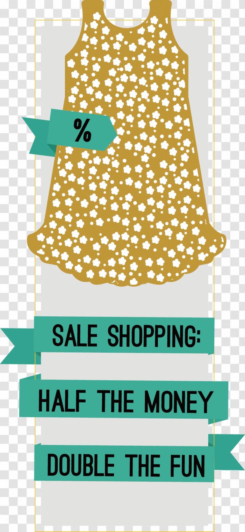 Fashion Dress Sales - Polka Dot - Women's Promotional Posters Transparent PNG