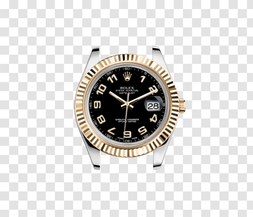 Rolex Datejust Watch Oyster Colored Gold - Bracelet Transparent PNG