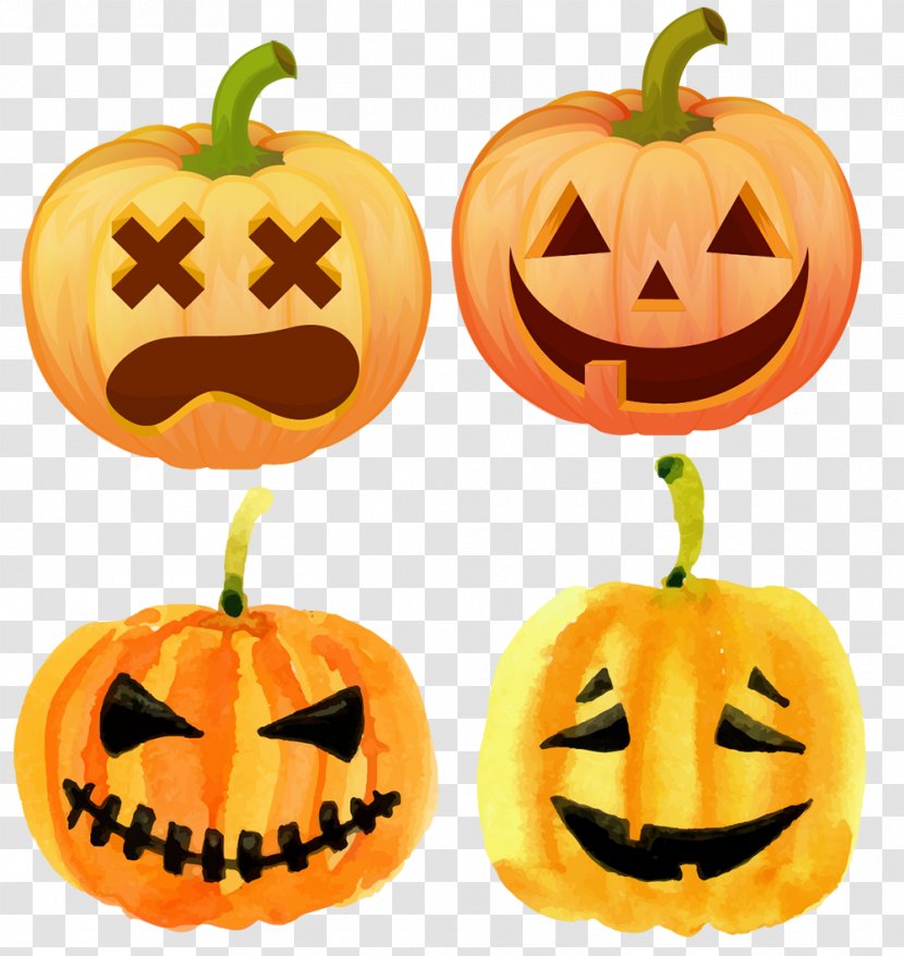 Halloween Costume Pumpkin Clip Art - Gourd - Expression Transparent PNG