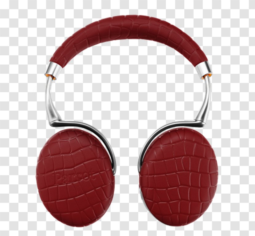 Noise-cancelling Headphones Parrot Zik 3 Headset - Red Transparent PNG