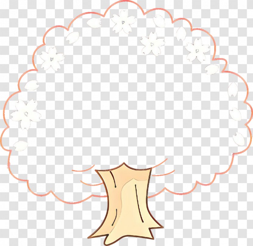 Cartoon Cloud - Tree - Sticker Transparent PNG