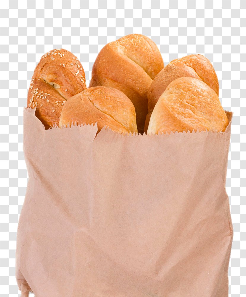 Paper Baguette Breadstick Bakery - Sliced Bread - A Bag Of Transparent PNG