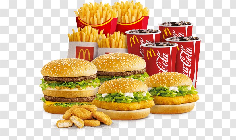 McDonald's Junk Food Fast Cuisine Of The United States Hamburger - Dish Transparent PNG
