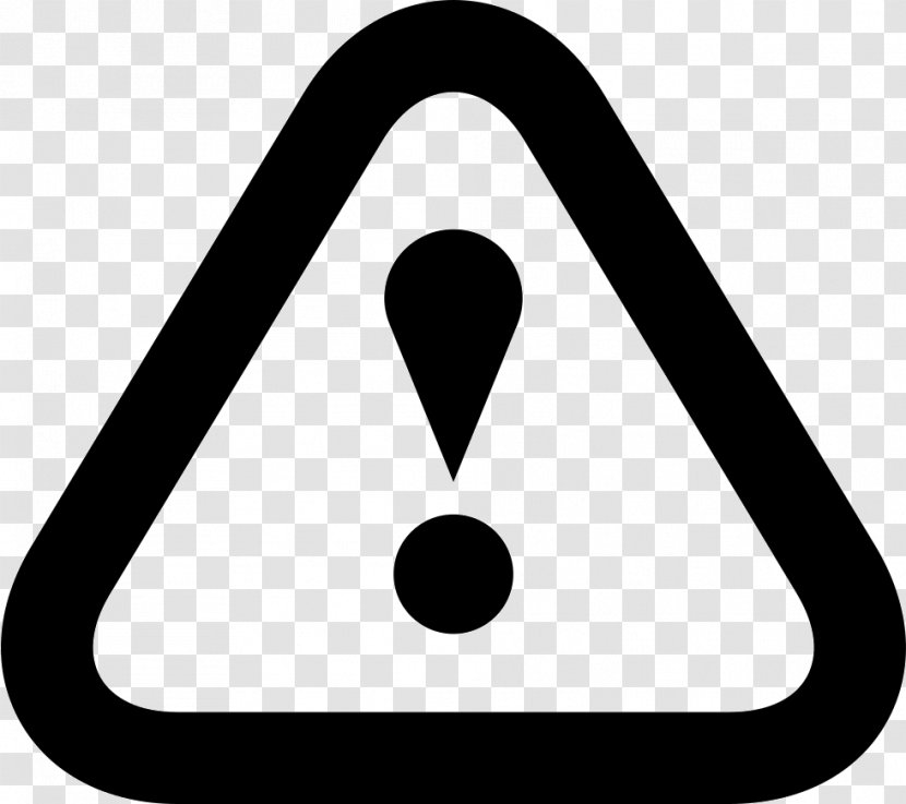 Warning Sign - Information - Black And White Transparent PNG