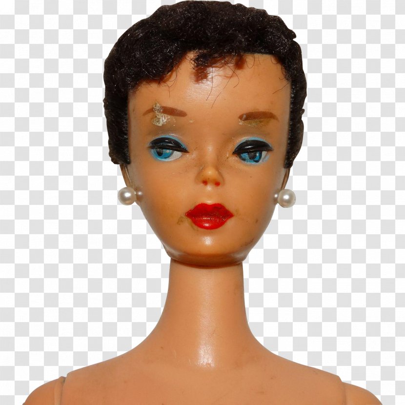 Chin Forehead Cheek Eyebrow Barbie - Brown Hair Transparent PNG