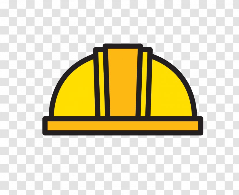 Hard Hat Yellow Architectural Engineering Icon - Construction Helmet Transparent PNG