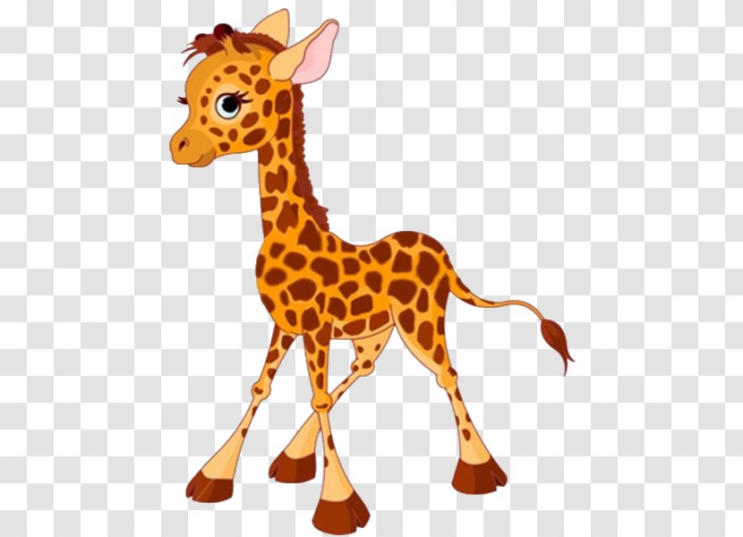 Giraffe Cartoon Drawing Clip Art - Poster - Animated Cliparts Transparent PNG