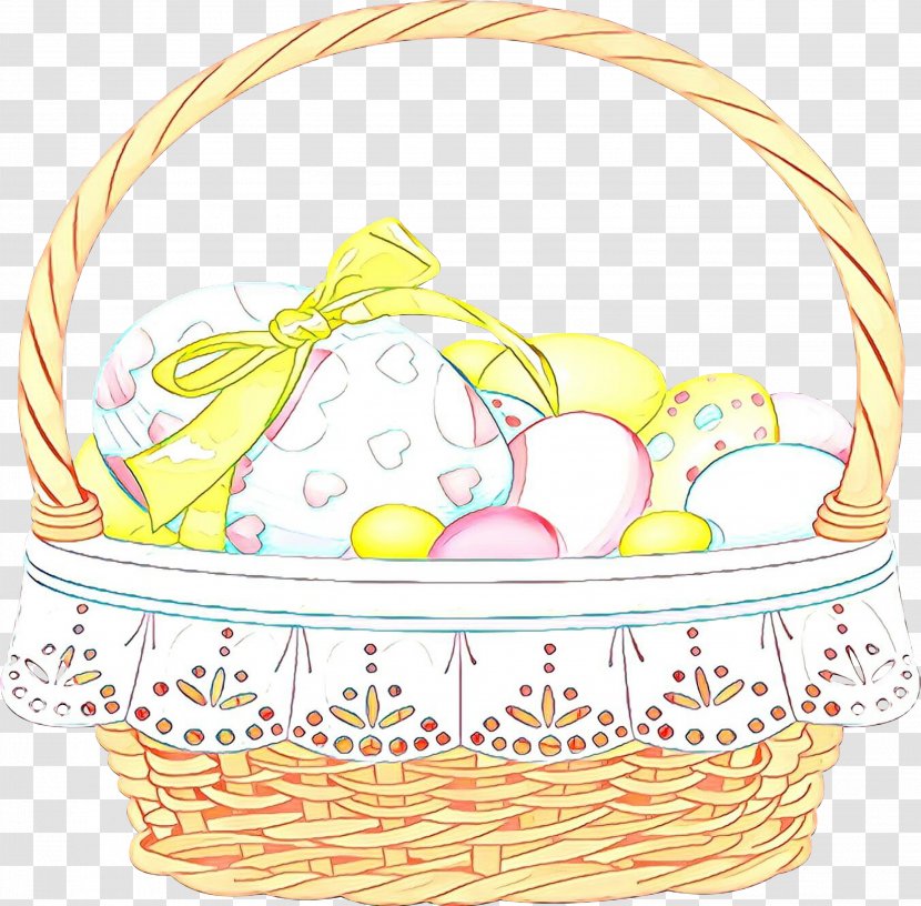 Easter Egg - Gift Basket - Wicker Transparent PNG