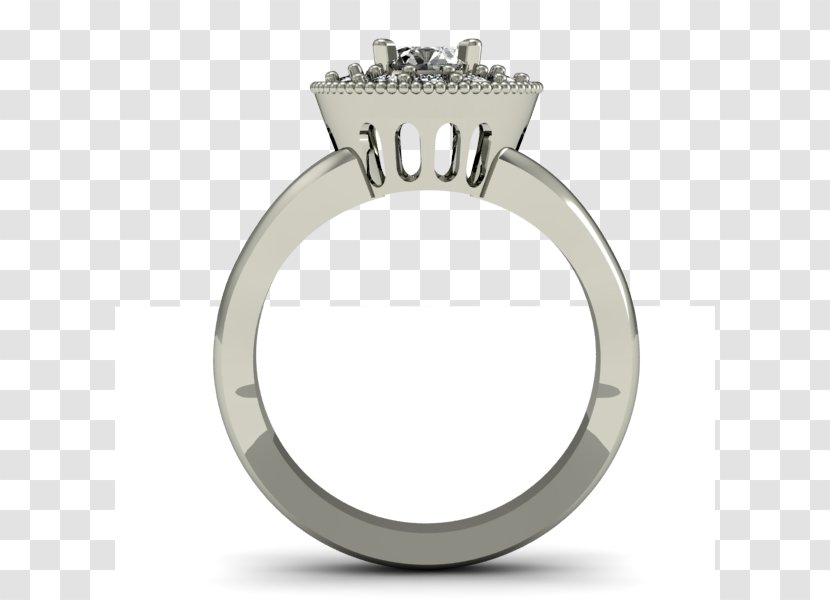 Silver Body Jewellery - Diamond - Model Transparent PNG