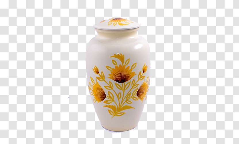 Vase Ceramic Urn - Sunflower Garden Transparent PNG