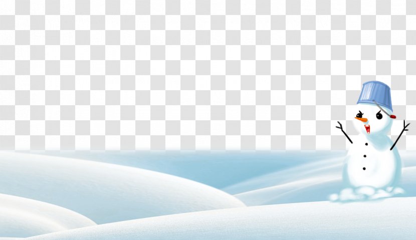 Snowman Cartoon Sky Wallpaper - Computer - Snow White Transparent PNG