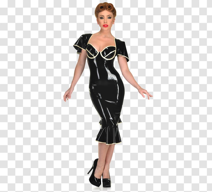 Little Black Dress Tunic Clothing Sleeve - Heart - Latex Transparent PNG