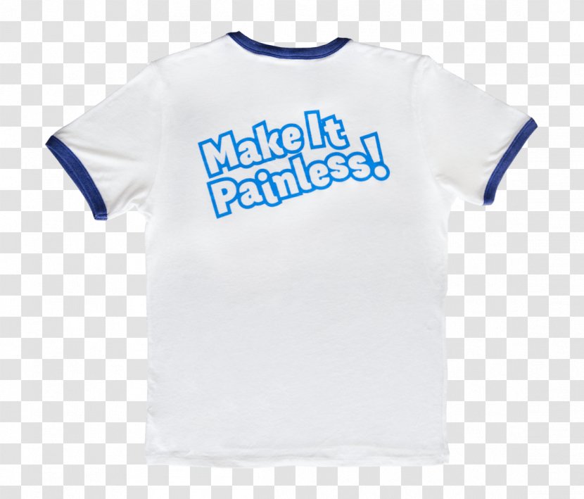 T-shirt Sleeve Logo Outerwear Font - Electric Blue Transparent PNG