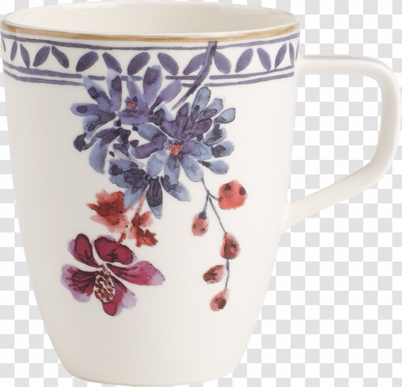 Mug Villeroy & Boch Tableware Teacup English Lavender - Flowerpot Transparent PNG