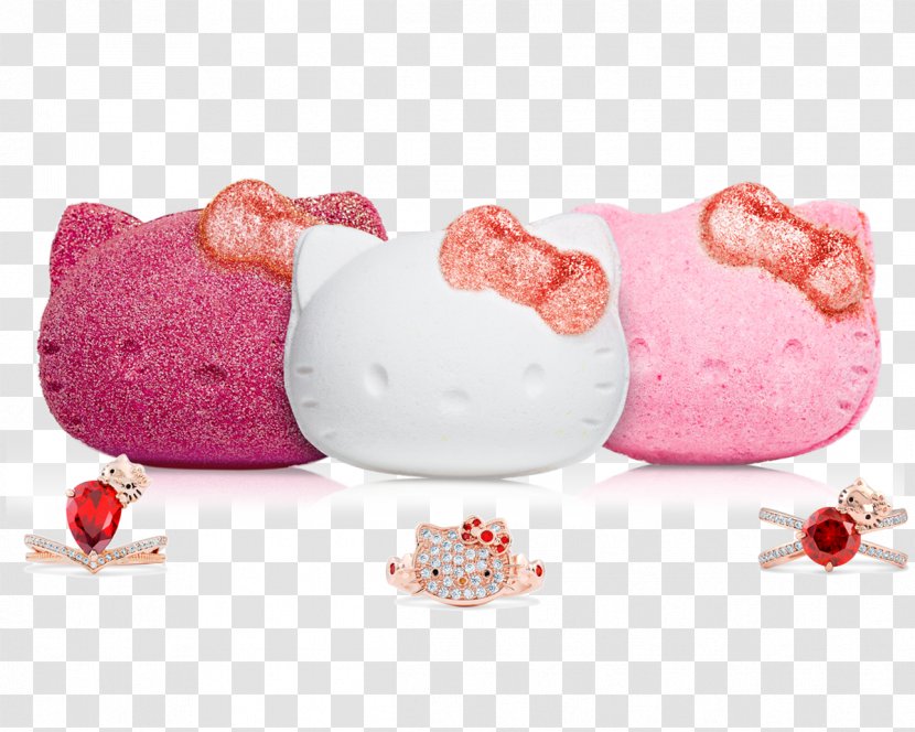 Hello Kitty Bath Bomb Bathing Fragrant Jewels Spa - Pink Transparent PNG