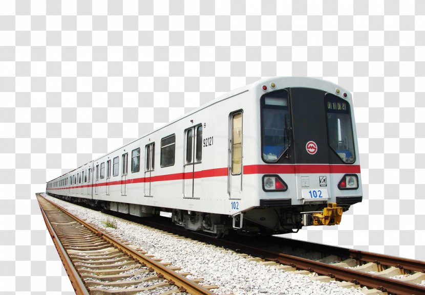 Shanghai Rapid Transit Train Wuhan Metro Rail Transport - Passenger Car - Driving On The Tracks Transparent PNG