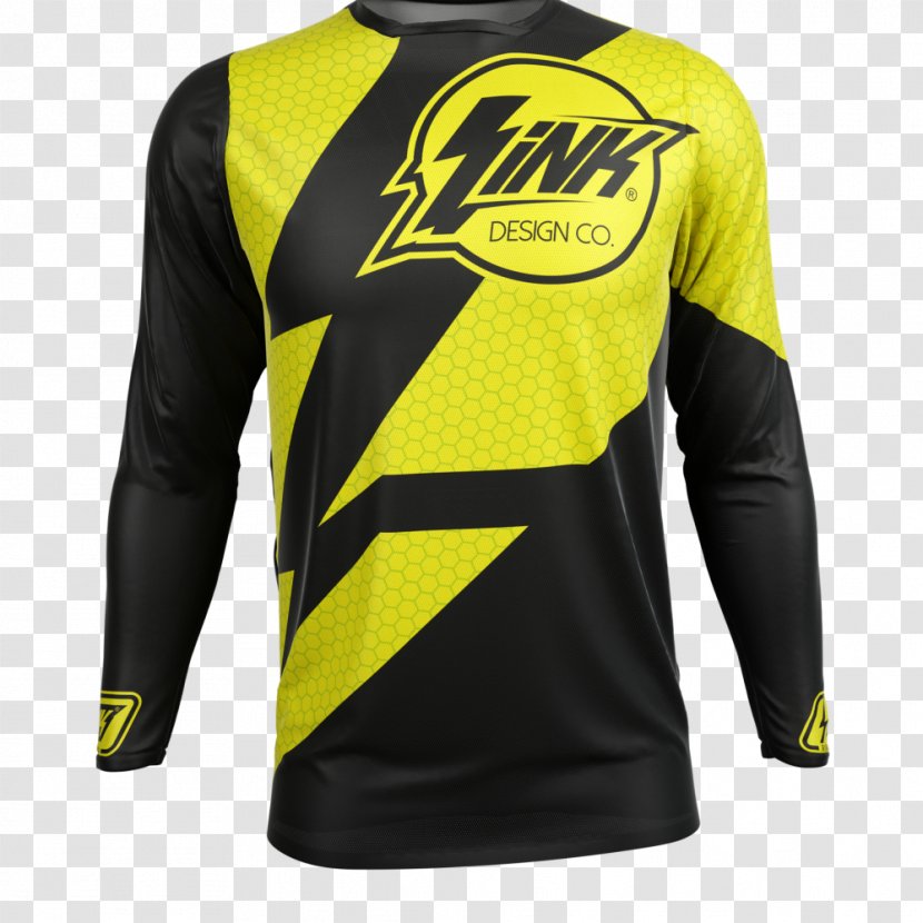 T-shirt Cycling Jersey Sleeve Clothing - Longsleeved Tshirt - Yellow View Images By Category Transparent PNG