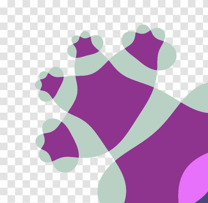 Fractal T-square Iteration Mandelbrot Set Algorithm - Purple - Multi Part Transparent PNG