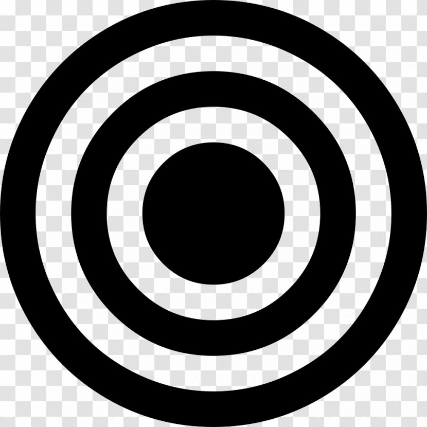 Bullseye Font Awesome Shooting Target - Area Transparent PNG