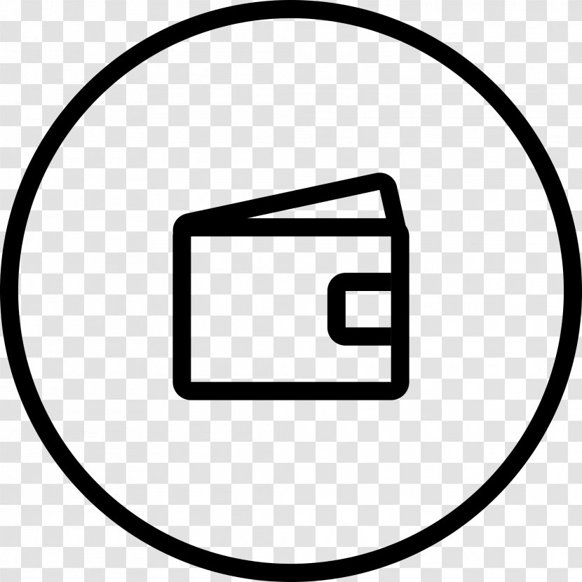 Save Button - Wallet - Black And White Transparent PNG