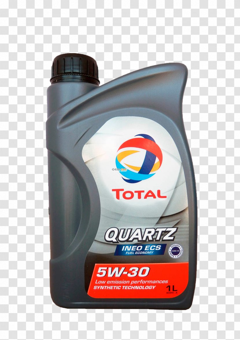 Motor Oil Total QUARTZ INEO ECS 5W-30 Car 5 Litre - Galon Oleje Transparent PNG