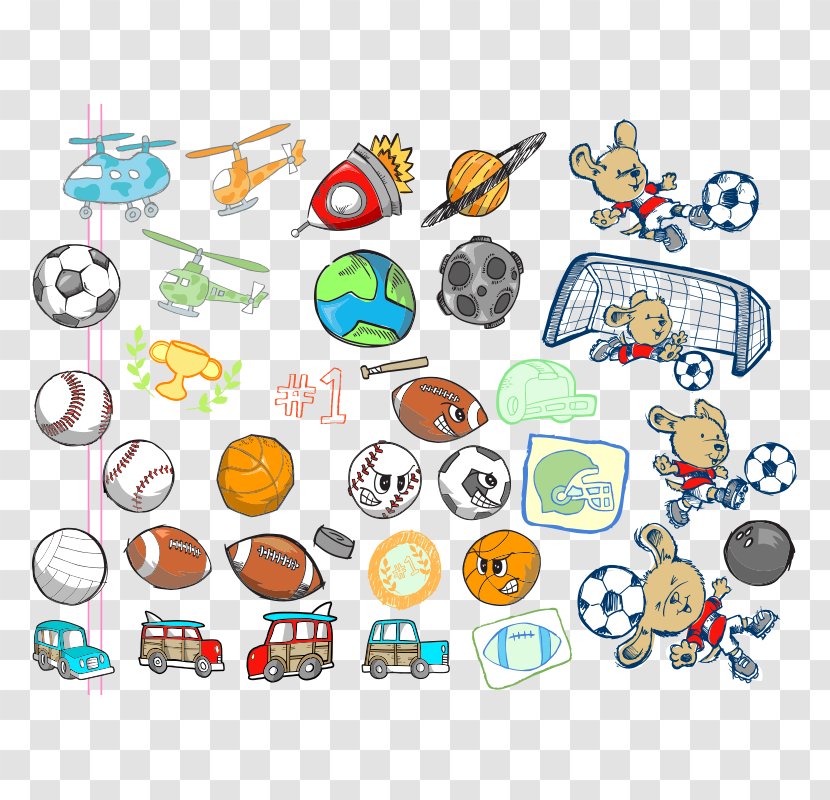 Ball Game Sports Equipment Volleyball - Space Elements,Movement Elements Transparent PNG