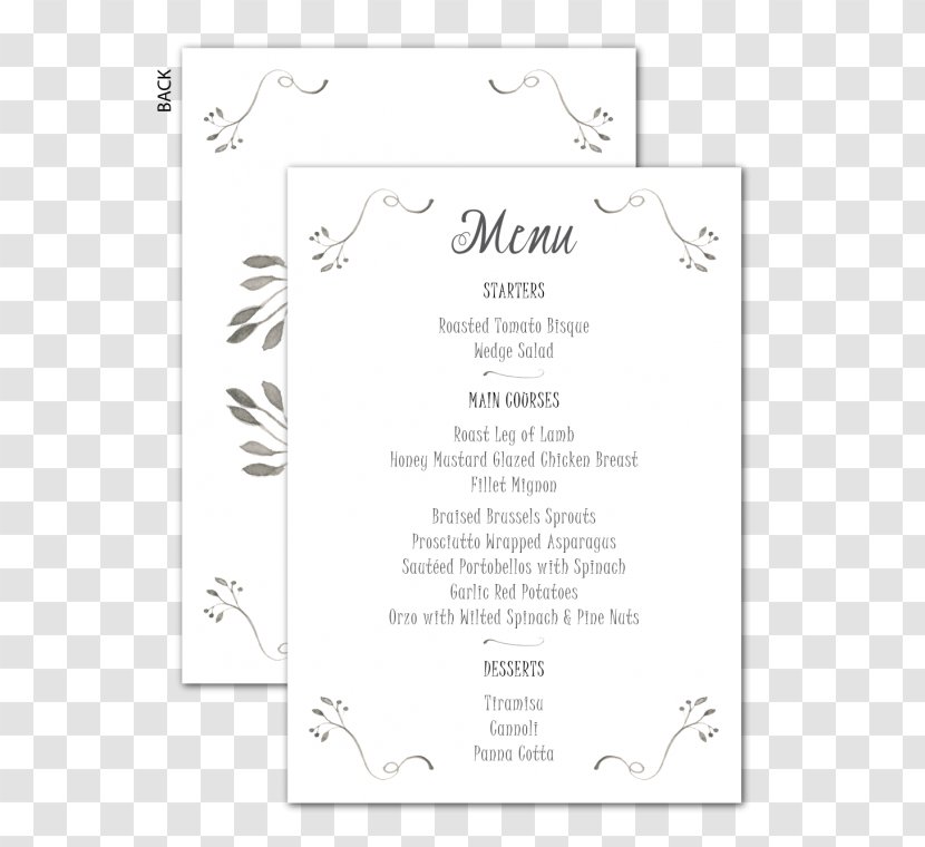 Line Font Party Black M - Supply - Wedding Menu Invitations Transparent PNG