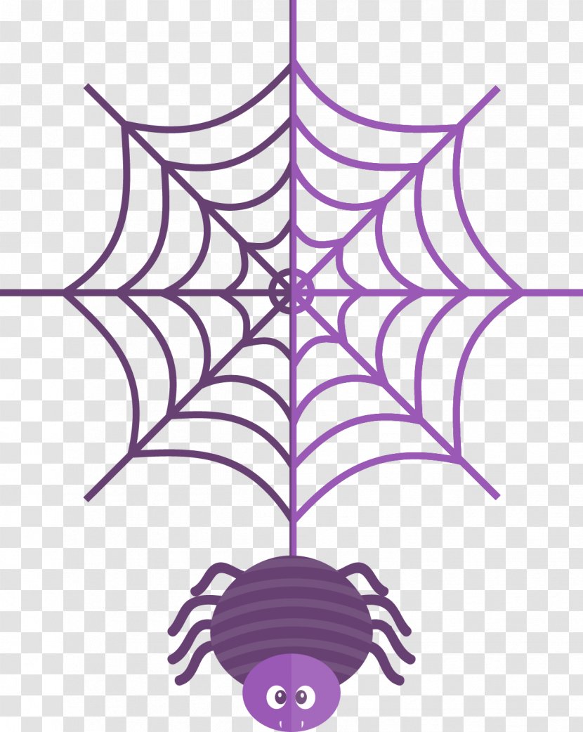 Spider Web Drawing Illustration - Violet - Purple Transparent PNG