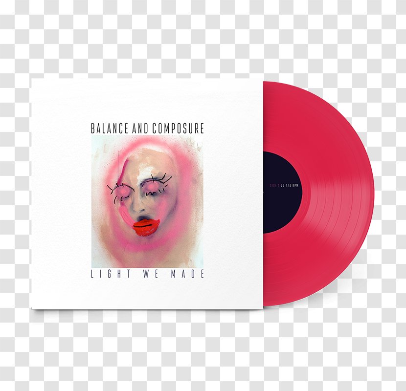 Balance And Composure Light We Made Phonograph Record Album Pop Punk - Watercolor - Heart Transparent PNG
