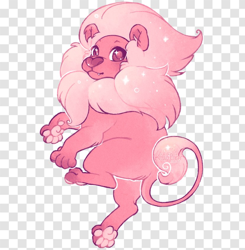 Lion Fan Art Pink Diamond Tiger - Cartoon Transparent PNG